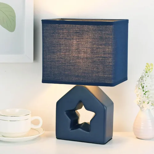 Miniatura 9 de Vera - Lámpara de mesa pequeña rosa para sala de estar como lámpara de mesita de noche para dormitorio, lámpara de mesa moderna de cerámica