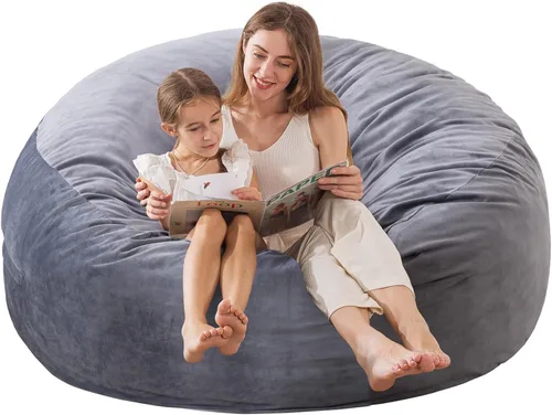 Miniatura 17 de EDUJIN Puf de espuma viscoelástica para adultos, funda de terciopelo suave, elegante sofá para sala de estar, práctico bolsillo y diseño de asa