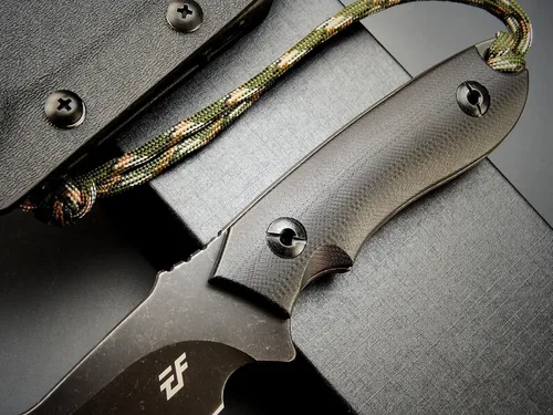 Miniatura 5 de Eafengrow EF130 Cuchillo de hoja fija, hoja de acero DC53, mango G10/Micarta de espiga completa, cuchillos EDC de hoja fija rectos para trabajo