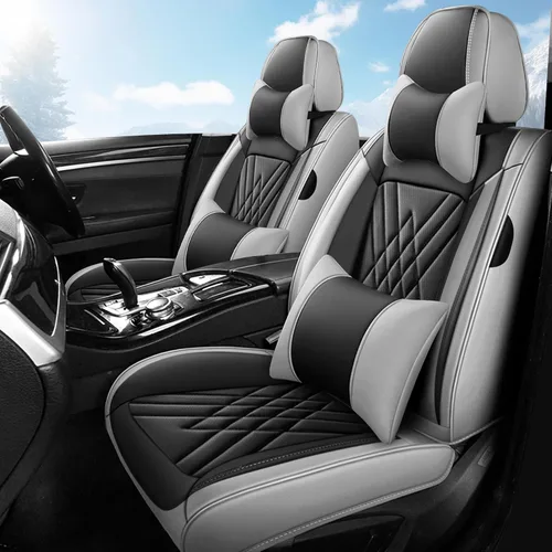 Miniatura 21 de Fundas de Asientos Compatibles con Toyota Corolla 2015-2026 Funda de Asiento de Automóvil de Cuero, Elegante Impermeable Transpirable Fácil