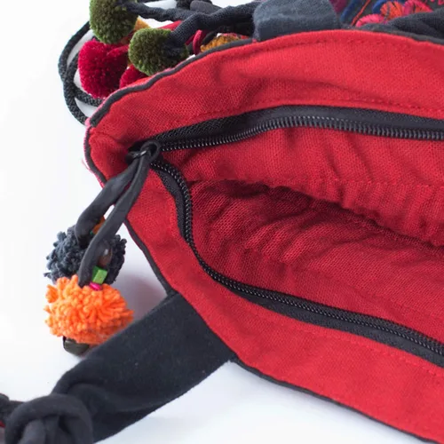 Miniatura 3 de changnoi Bolsa de mano con cordón hecho a mano bolsa de compras bordada Hmong Tribes
