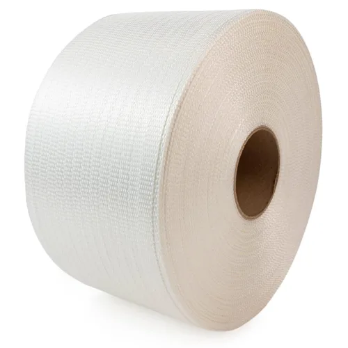 Miniatura 10 de Rollo de flejado de cable tejido de 1/2 pulgada x 1500 pies, tamaño de núcleo de 6 x 3 pulgadas, resistencia a la rotura de 650 libras - Fleje