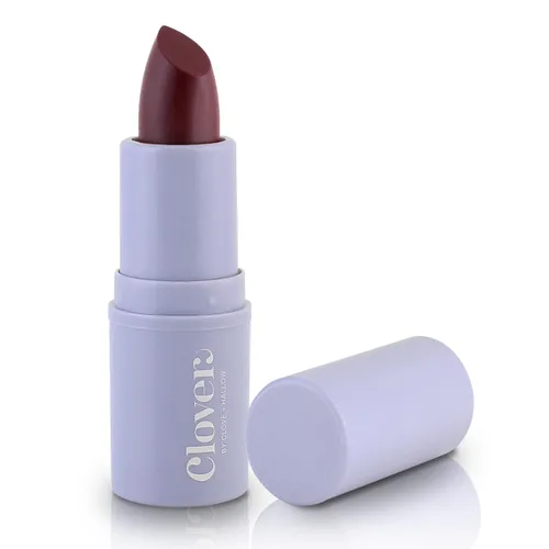 Clover Lápiz labial mate cómodo | Lápiz labial no seco, hidratante y ligero, lápiz labial de alta pigmentación | Maquillaje de labios vegano y libre