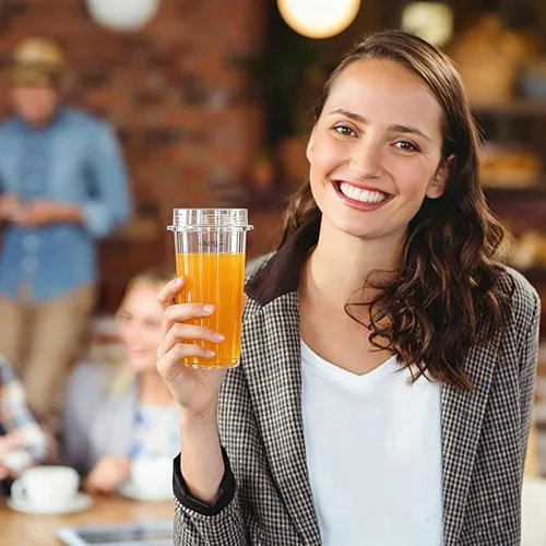 Miniatura 4 de Vasos de licuadora aptos para Ninja, piezas de repuesto de vasos de 16 onzas con tapas, accesorios de licuadora compatibles con Nutri Ninja Auto IQ