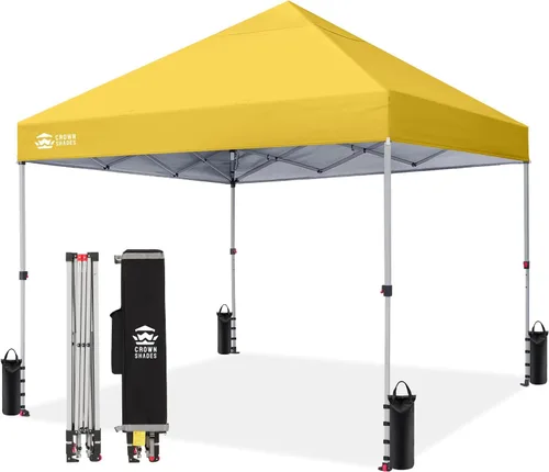 Miniatura 36 de CROWN SHADES Toldo desplegable de 8 x 8 pulgadas, tienda de campaña de playa con instalación CenterLok de un empuje, parasol fácil para exteriores