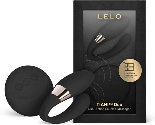 LELO TIANI Duo - Vibrador para parejas para hombres y mujeres con 2 potentes motores y 8 ajustes de vibración, juguetes sexuales para adultos Negro