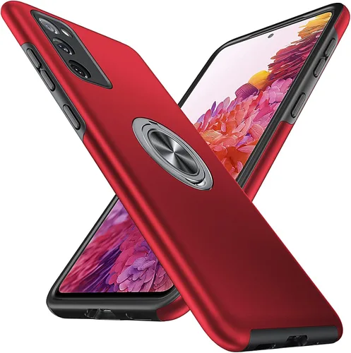 Miniatura 15 de Anqrp Diseñada para Samsung Galaxy S22 Ultra Funda, Incorporada [Protección contra Caídas de 15 Pies][Disipación de Calor] Protección de Grado Rojo