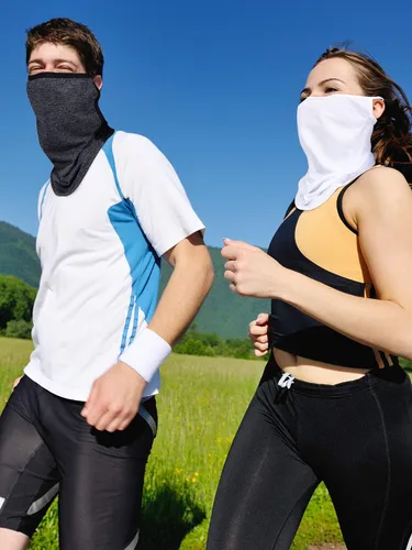 Miniatura 4 de SATINIOR 4 piezas de polaina para el cuello con ganchos para las orejas, antideslizante, transpirable, protección UV, pasamontañas para la cabeza
