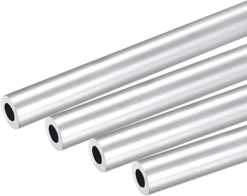 Miniatura 24 de uxcell 6063 Tubo redondo de aluminio 0.236 in OD 0.118 in Diámetro interior 9.843 in Longitud Tubería 4 PC