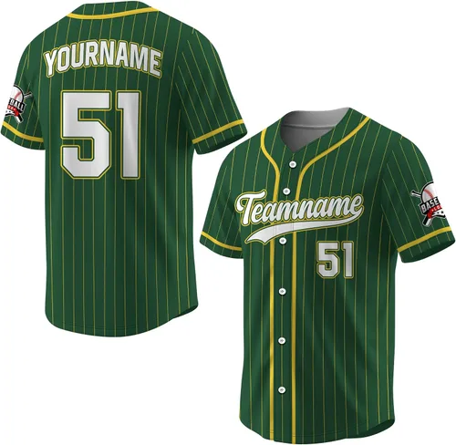 Miniatura 14 de Camiseta de béisbol a rayas personalizadas con logotipo de número de nombre para hombres, mujeres, jóvenes, niños, camiseta de uniforme