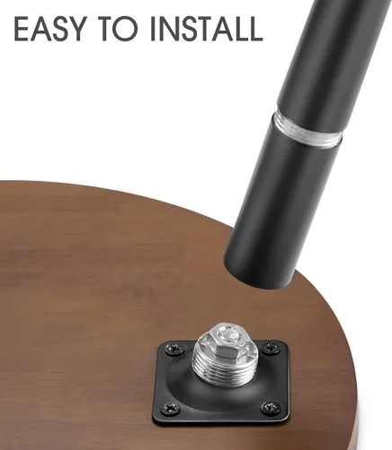 Miniatura 7 de KINNARY Soporte para plantas de interior, mesa de madera de mediados de siglo para macetas, soporte alto de metal resistente, decoración moderna