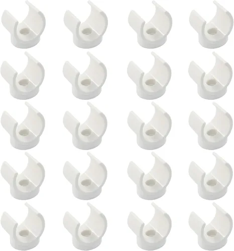 Miniatura 10 de Litoexpe Abrazaderas de Soporte para Tubo de PEX de 1 Pulgada de Plástico - Soporte para Tubo de PVC de 25mm, Clips Blancos, Herramienta