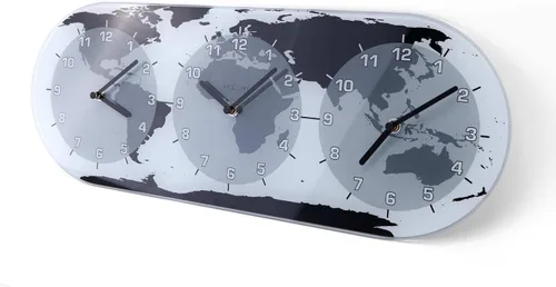 Miniatura 5 de NEXTIME Reloj de pared Mondial, transparente, (NT8108)
