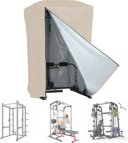 Funda para jaula eléctrica para estante de sentadillas, cubierta impermeable de alta resistencia para equipos de gimnasio con cremallera, refugio
