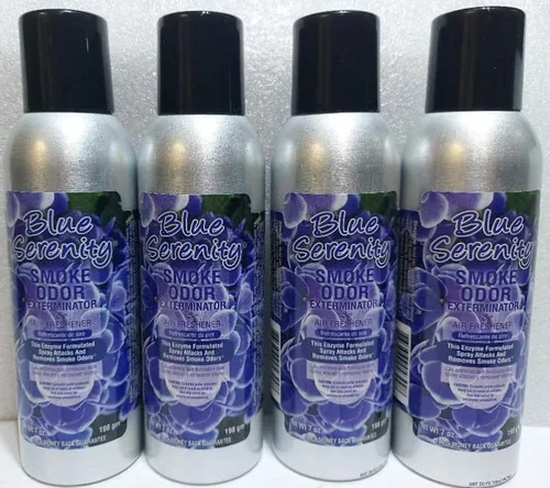 Smoke Odor Exterminator Aerosol grande de 7oz Blue Serenity Spray (4)