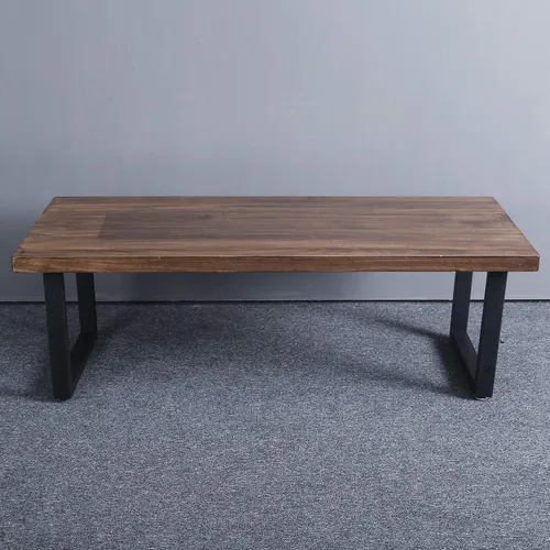 Miniatura 6 de MBQQ Patas para muebles de 15.7" de altura 17.7" de ancho, tubo cuadrado rústico decorativo, patas de mesa de metal resistente, patas de escritorio