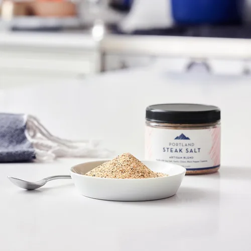 Miniatura 4 de Portland Salt Co. Mezcla de Sal y Especias para Bistec – Condimento SPG - Mezcla Sabrosa de Sal Marina, Pimienta y Ajo - Frotación Gourmet Exclusiva