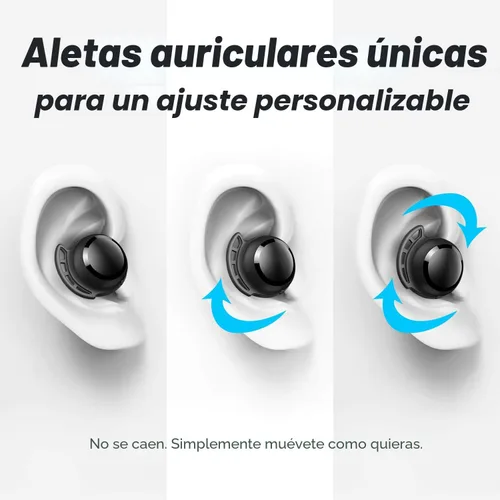 Miniatura 4 de Tribit Auriculares inalámbricos, 110 horas de reproducción, Bluetooth 5.3 IPX8, impermeable, control táctil, verdaderos auriculares inalámbricos