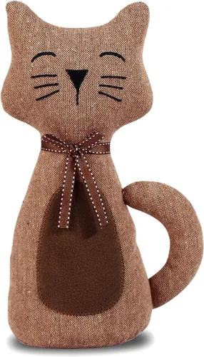 Miniatura 13 de Lindo Tope Decorativo para Puerta para Piso de Casa y Oficina, Topes de Puerta de Tela con Animales Ponderados, Protectores de Pared Pesados, Gato