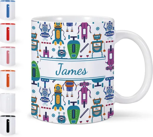 Miniatura 12 de Taza de cerámica de Navidad personalizada para niños, niñas, adultos con nombre personalizado, tazas de café de chocolate caliente, taza de té de 11
