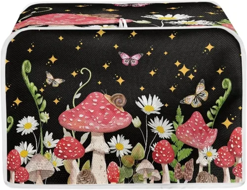 Miniatura 11 de Funda para tostadora de flores de colibrí de 2 rebanadas, cubierta acolchada para tostadora de dos rebanadas, cubierta a prueba de polvo para cocina