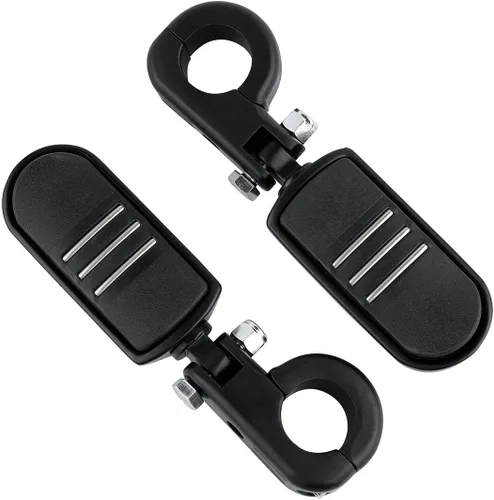 Miniatura 14 de Green-L Estriberas universales para motocicleta de 1 1/4 pulgadas con abrazadera P para Harley Sportster Softail Dyna Touring Road King Street Glide