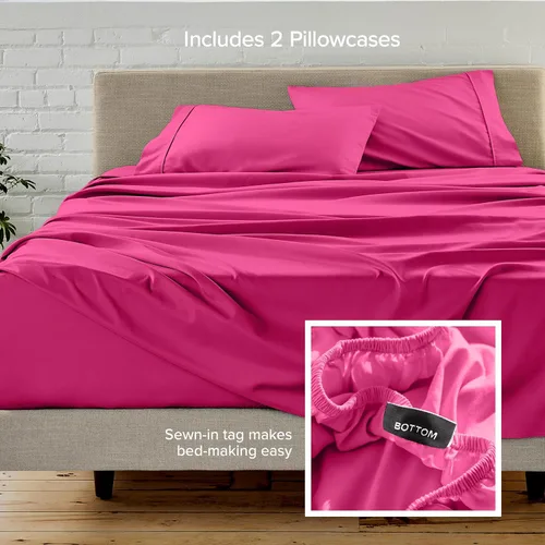 Miniatura 176 de Bare Home Hotel Luxury - Juego de sábanas tamaño individual, extra suave, 4 piezas, bolsillos profundos, ajuste fácil, refrescante y transpirable
