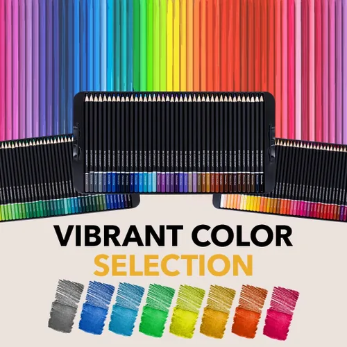 Miniatura 3 de Castle Art Supplies - Juego de lápices de acuarela 120 pigmentos vibrantes para mezclar, dibujar y pintar Para adultos y profesionales