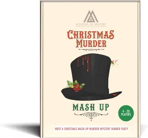 Masters of Mystery Juego de cena de misterio de asesinato de Navidad victoriana - Juego de fiesta de Whodunnit para adultos - 4 a 20 jugadores