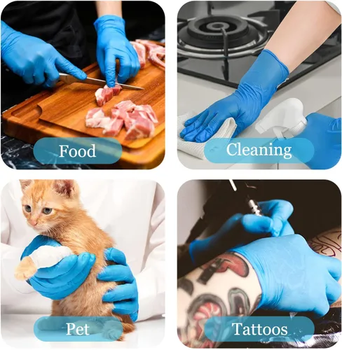 Miniatura 5 de PROMEDIX P Nitrile Disposable Gloves,4mil-100 Count,Gloves Disposable Latex Free,Powder Free for Cooking,Household,Food safe