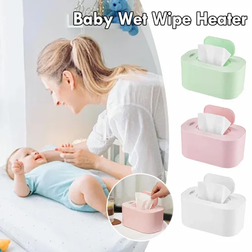 Miniatura 4 de Calentador de toallitas para bebés, dispensador portátil de gran capacidad con pantalla LED, soporte ajustable para toallitas húmedas para bebés