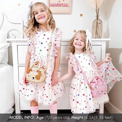 Miniatura 2 de mibasies Bolso para niñas pequeñas, bolsos de mano para niños de 3 a 8 años, Gato A3, Bolso de mano de animal