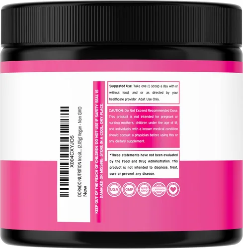 Miniatura 3 de Suplemento de Mio-inositol y D-chiro-inositol en polvo (2050mg por porción, proporción ideal 40:1 de mio-inositol, suministro de 30 días)