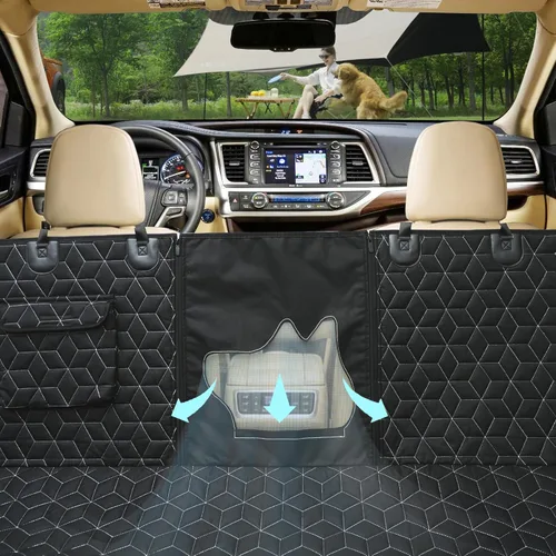 Miniatura 2 de Fundas para asientos de perro para asiento trasero de SUV, 100% impermeables, hamaca para perro para el coche, cubierta de asiento trasero de 600D