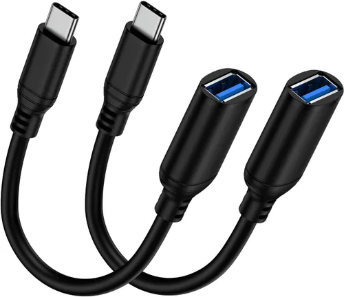Adaptador USB C a USB 3.0, transferencia de datos de alta velocidad de 5 Gbps, adaptador USB C Android macho a USB hembra OTG On The Go Dongle Cable