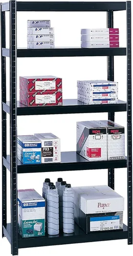 Miniatura 4 de Safco 5 Shlef - Estantería sin pernos de 36 x 18 x 72 pulgadas, resistente 850 libras por estante, organiza el hogar, oficina, garaje, aula y más