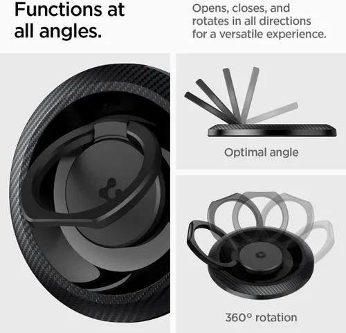 Miniatura 5 de Spigen para MagSafe Soporte de Agarre para Teléfono, Anillo O-Mag (MagFit) Compatible con iPhone 17/16/15/14/13/12 Air/Pro/Pro Max, Pixel 10 Series