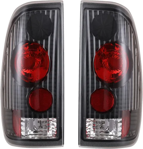 Miniatura 8 de ROXX Conjunto de luz trasera compatible con Ford F-150 1997-2003, F250 F350 F450 F550 1999-2003 Super Duty lado del conductor y del pasajero lente