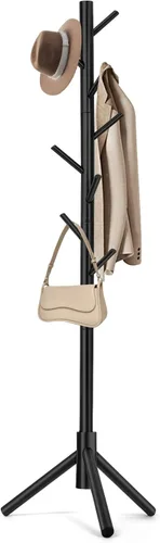 WANGMUXIA Perchero, Perchero Independiente con 8 Ganchos y 3 Percheros de Árbol de Tamaño Ajustable para Dormitorio, Pasillo, Entrada, Oficina, para
