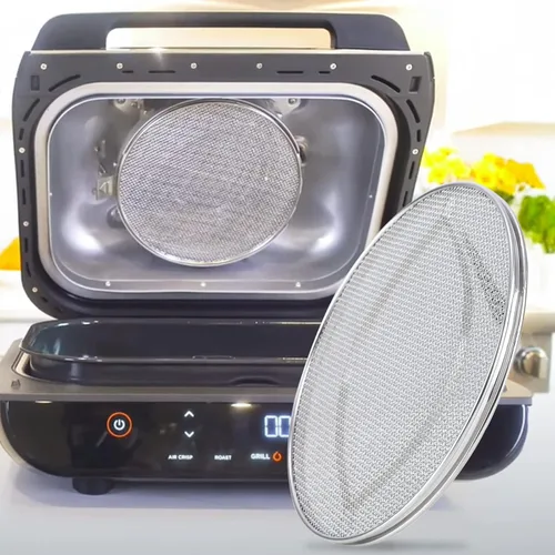 Miniatura 6 de Protector de salpicaduras de acero inoxidable para FG551 Foodi, accesorios para parrilla de interior reutilizable Foodi Smart XL 6 en 1, accesorios