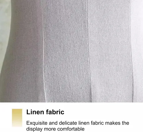 Miniatura 4 de Forma de vestido femenino, maniquí con trípode de madera, cuerpo de torso de altura ajustable, maniquí de ventana de tienda para exhibición y costura