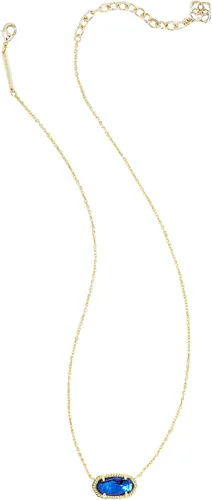 Miniatura 2 de Collar con dije Kendra Scott Elisa para mujer joyería de moda chapado en oro de 14 quilates