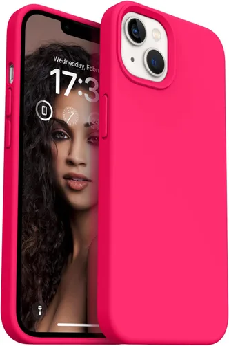 Miniatura 8 de Compatible con iPhone 13, funda de silicona para teléfono con forro de microfibra delgado a prueba de golpes, suave antiarañazos, 6.1 pulgadas
