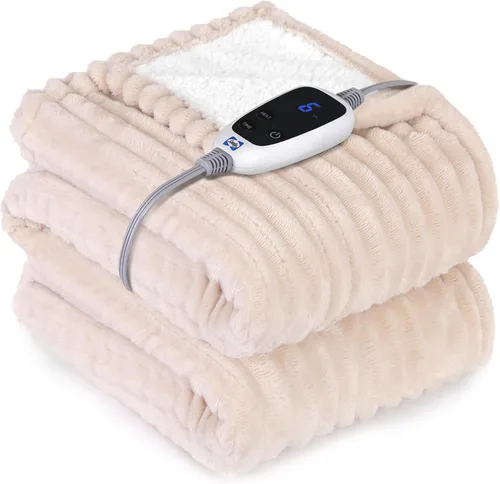 Miniatura 14 de Sealy - Manta eléctrica térmica con funda, manta térmica de 50 x 60 pulgadas, 6 niveles de calor y protección contra sobrecalentamiento con apagado