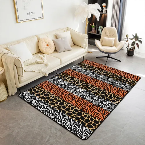 Miniatura 12 de jejeloiu Groovy Flower Area Rug 5x7 Polyester Retro Floral Boho Living Room Rugs 70S Hippie Groovy Flowers Bohemian Decor Carpet Psychedelic Floral