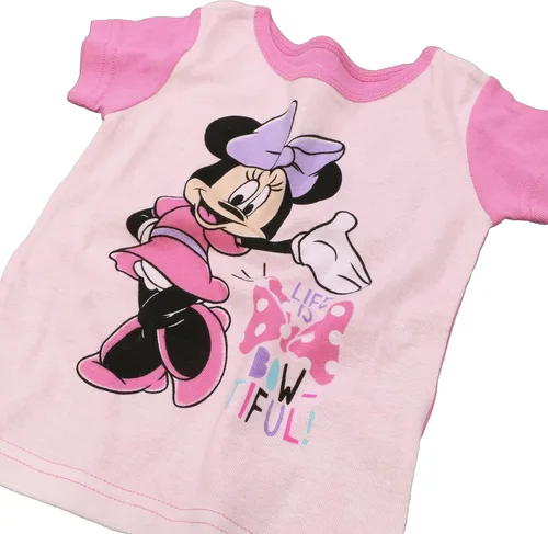 Miniatura 3 de Disney Conjunto de pijama de algodón ajustada de 6 piezas para niñas Frozen Princesas Minnie Mouse