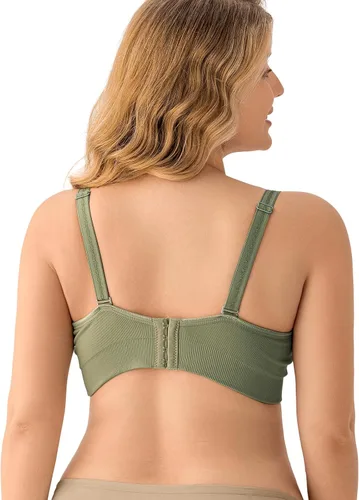 Miniatura 4 de Angelhood Brasier de lactancia para lactancia materna con almohadillas extraíbles sin costuras con soporte, paquete de 4