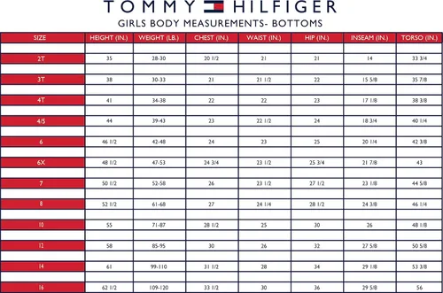 Miniatura 3 de Tommy Hilfiger Pantalones cortos de mezclilla elásticos con 5 bolsillos para niña
