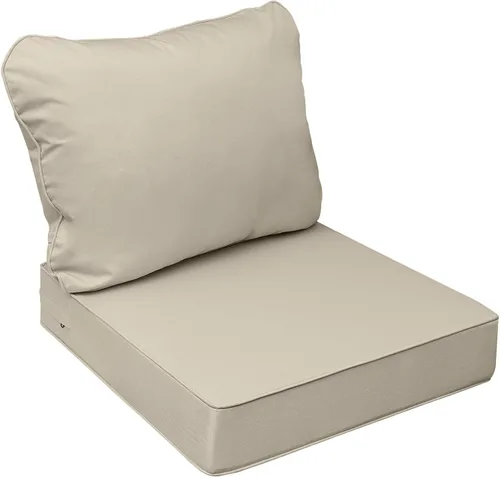 Miniatura 19 de AAAAAcessories Cojines de asiento para exteriores, resistentes a la decoloración, cojines de repuesto impermeables para muebles de patio, 21 x 21 x