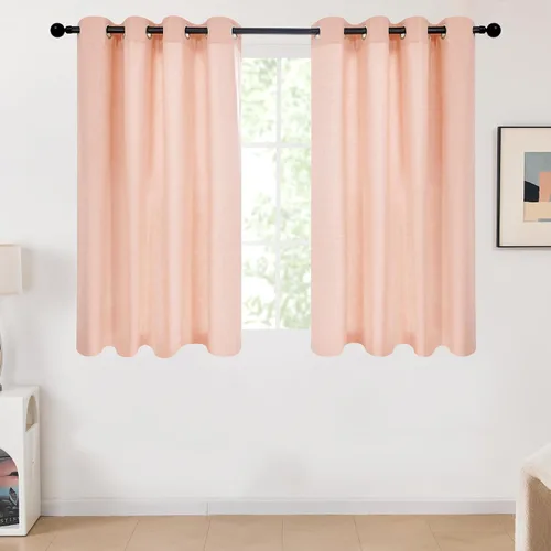 Miniatura 49 de Deconovo - Cortinas opacas para dormitorio con ojales, cortinas sólidas con aislamiento térmico, bloquean el calor, oscurecen la habitación, ahorran